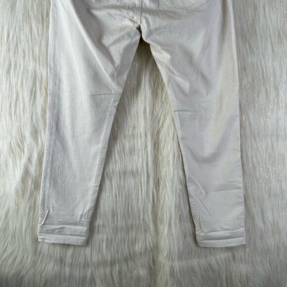 Frame Le Garcon Ankle Slim Straight Leg Jeans Au Natural Heather Cotton Linen 26 - Picture 8 of 11